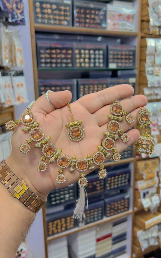 zircone necklace set (Ns164)