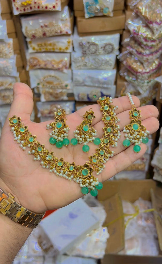 Rajwari style necklace set (Ns128)