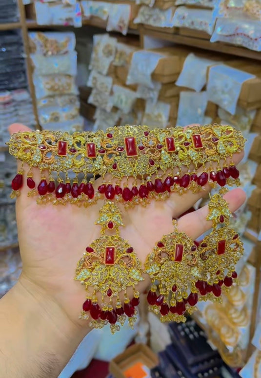 Casting Turskish stone chokar set (Cs064)
