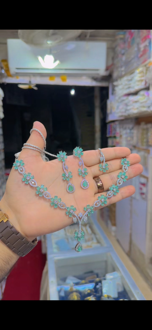 One Carrat AD Necklace Set(Ns260)