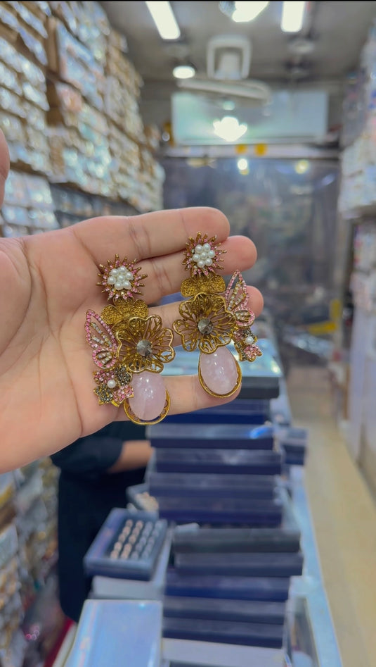 Turkish real stones Earrings (Er169)