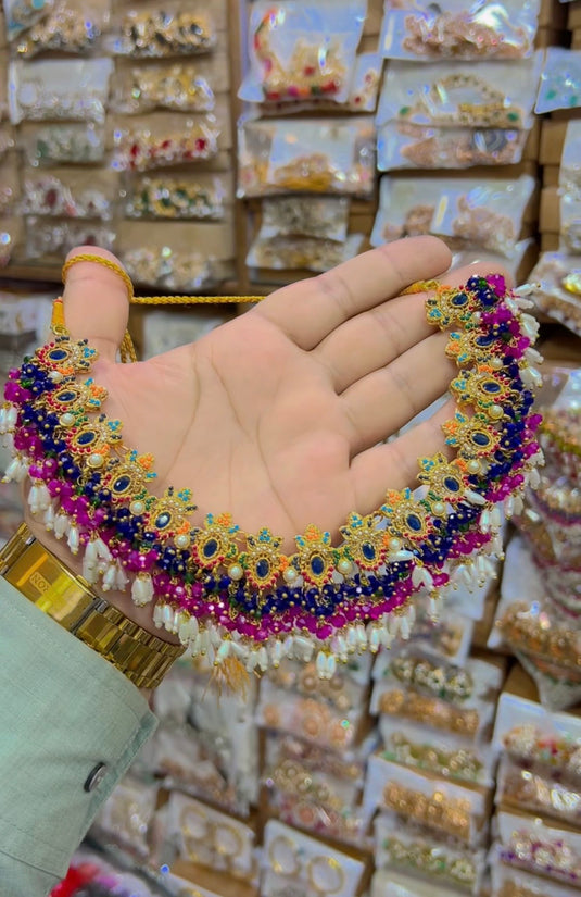 9 ratan Necklace set (Ns133)