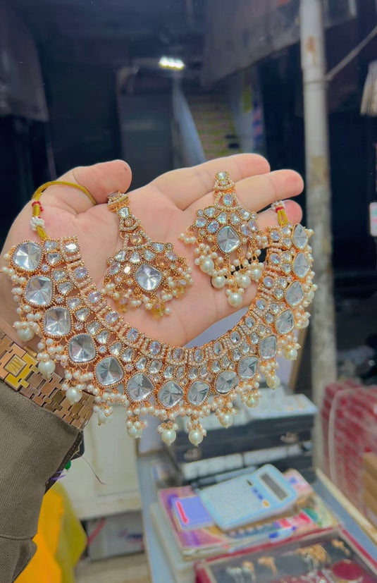 Kundan Polki Necklace set (Ns162)