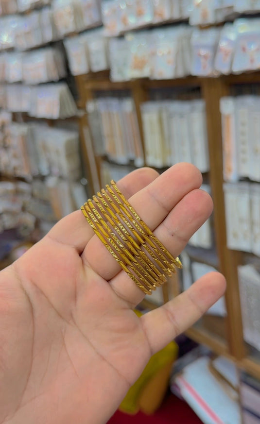 Gold plated bangles (Bg296)