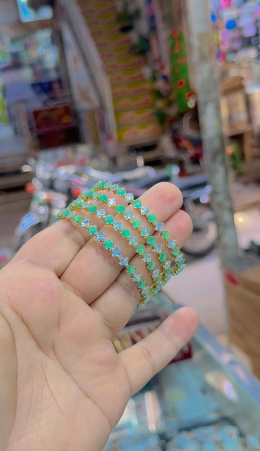 Indian zircone bangles (Bg258)