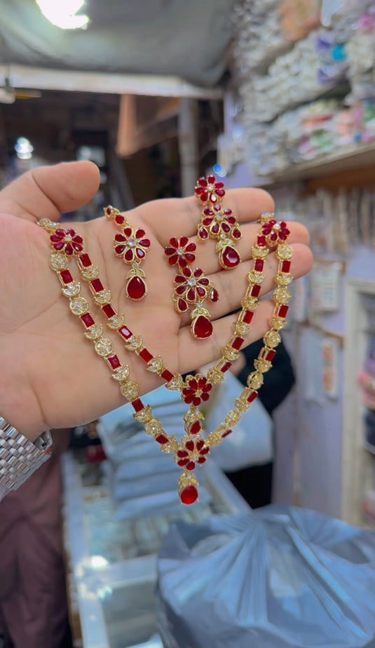 2bl layer zircone necklace set (Ns205)