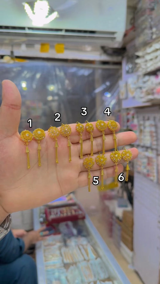 Real Rp Gold plated Earrings(Er149)