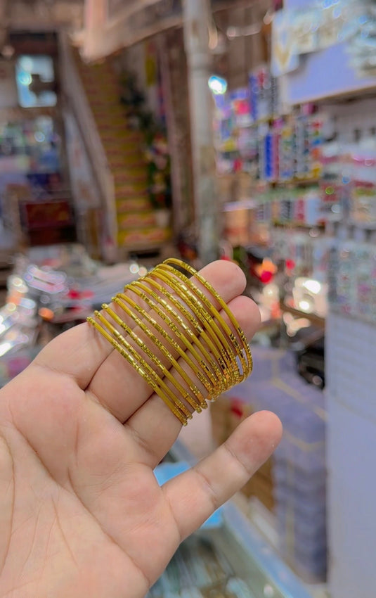 Gold plated 12 churi (Bg265)