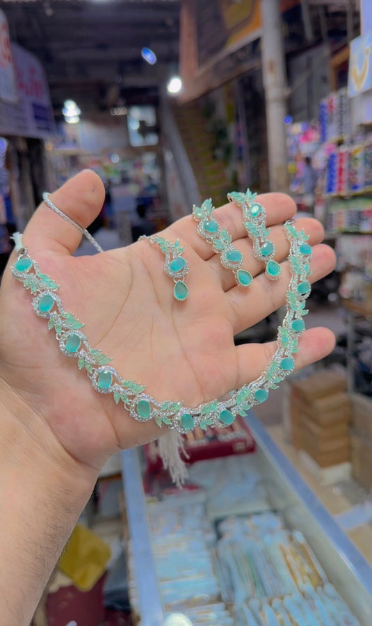 zircone necklace set (Ns198)