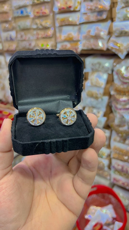 Zircone Italiyan Cufflink with Box (Ca08)