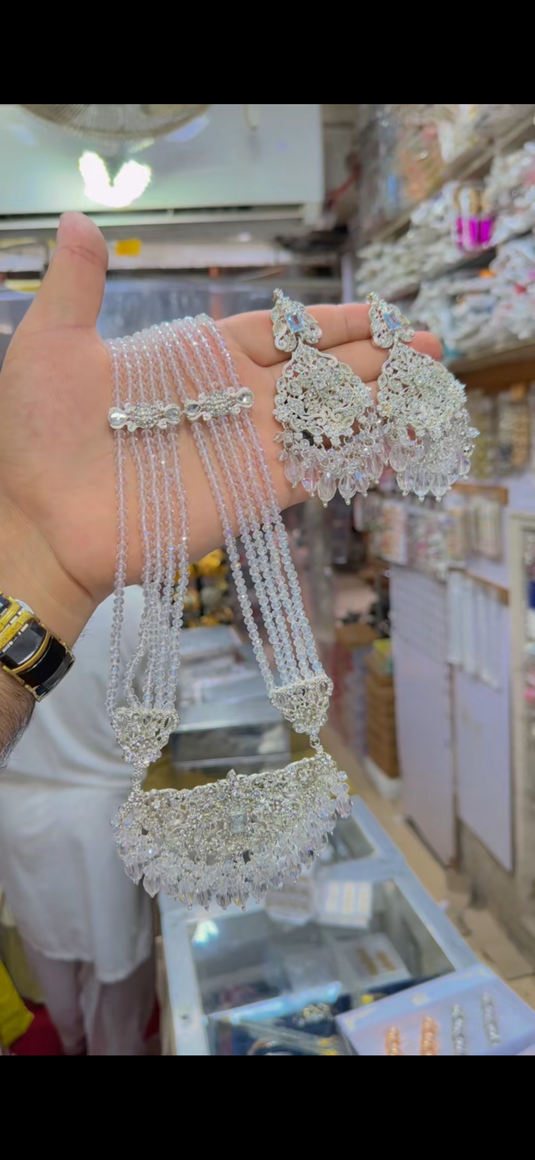 Bridal Necklace set with Mala(Ns227)