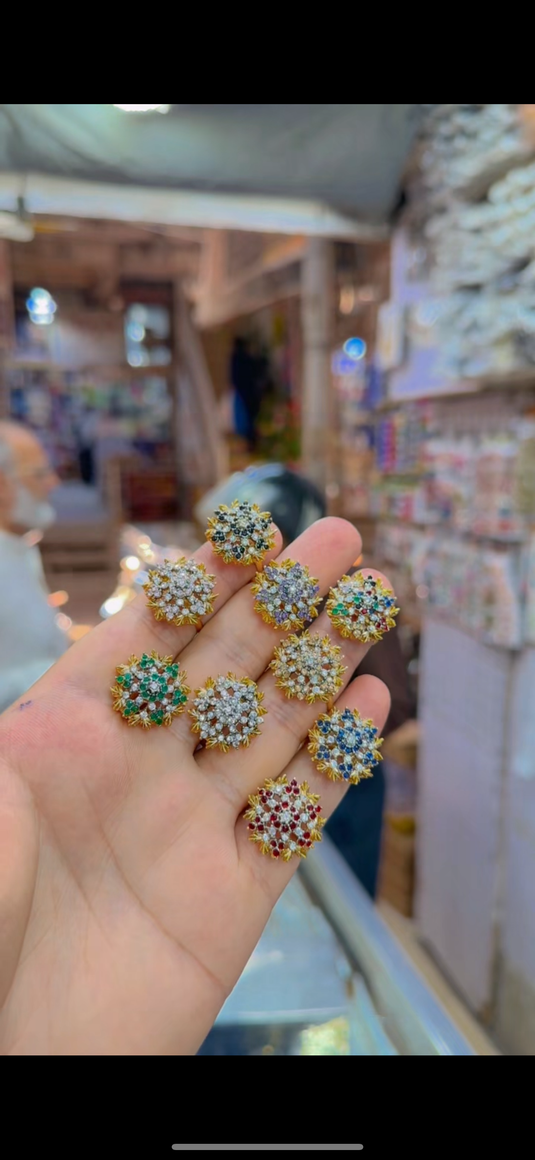Gold plated Ganga jamni rings(Rg116)