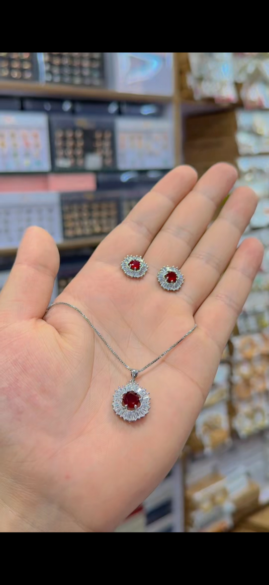 One Carrat Locket set(Ls188)