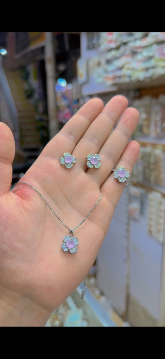 One Carrar Locket set+Ring(Ls193)