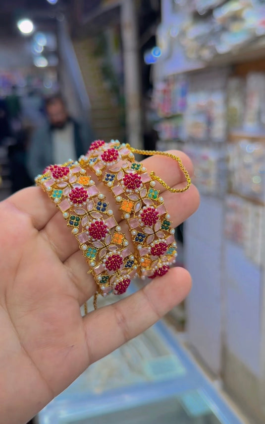 9 ratan zircone bangles (Bg206)