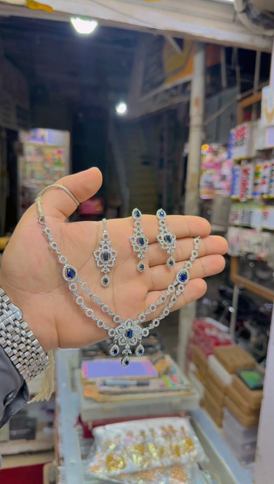 1 carat american diomand (Ad) necklace set (Ns351)
