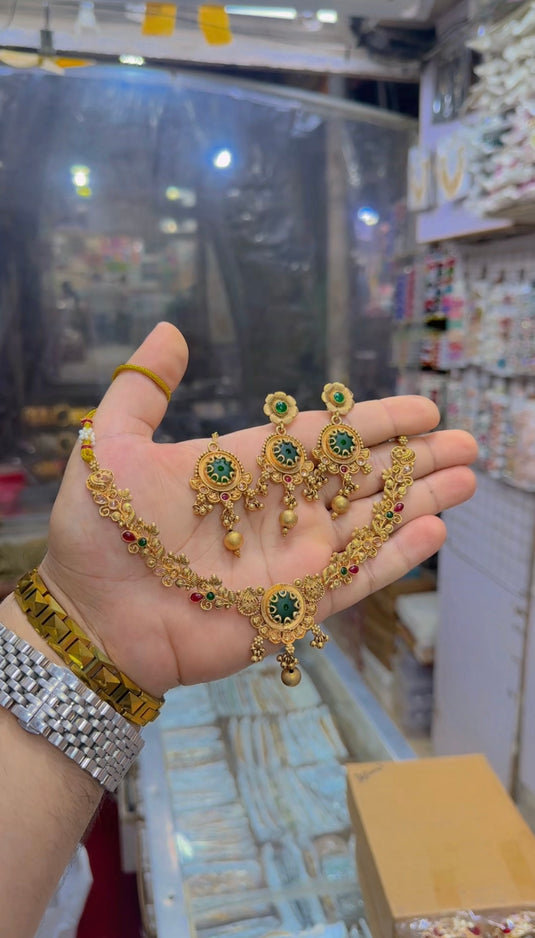 Rajwari necklace set (Ns255)