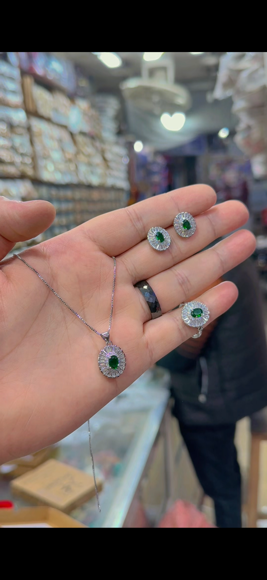 One Carrat Locket set + Ring(Ls165)