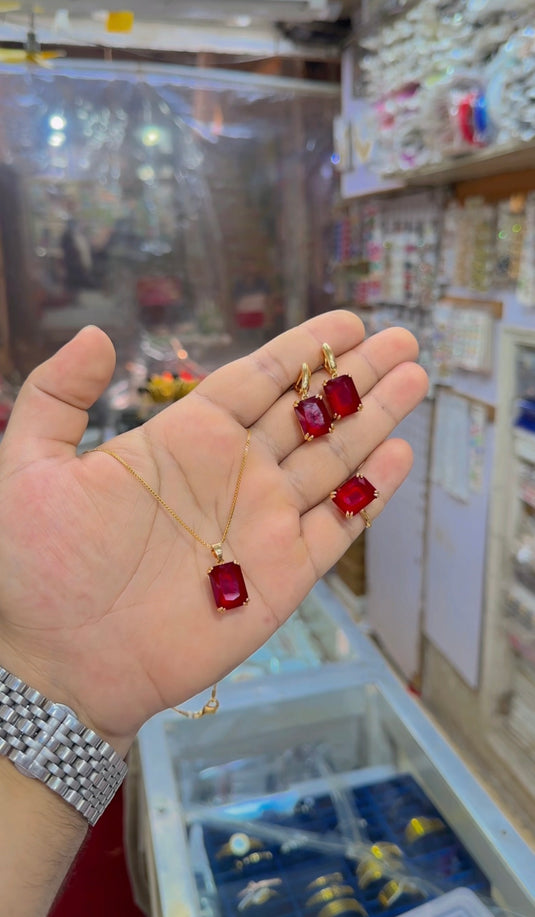 1 carat dublet locet set (Ls237)