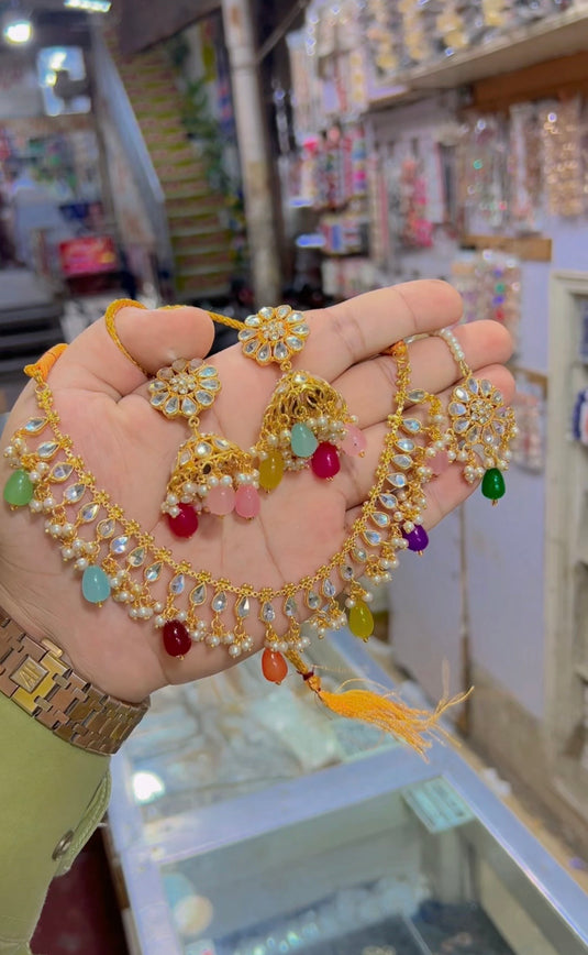 Kundan necklace set (Ns120)