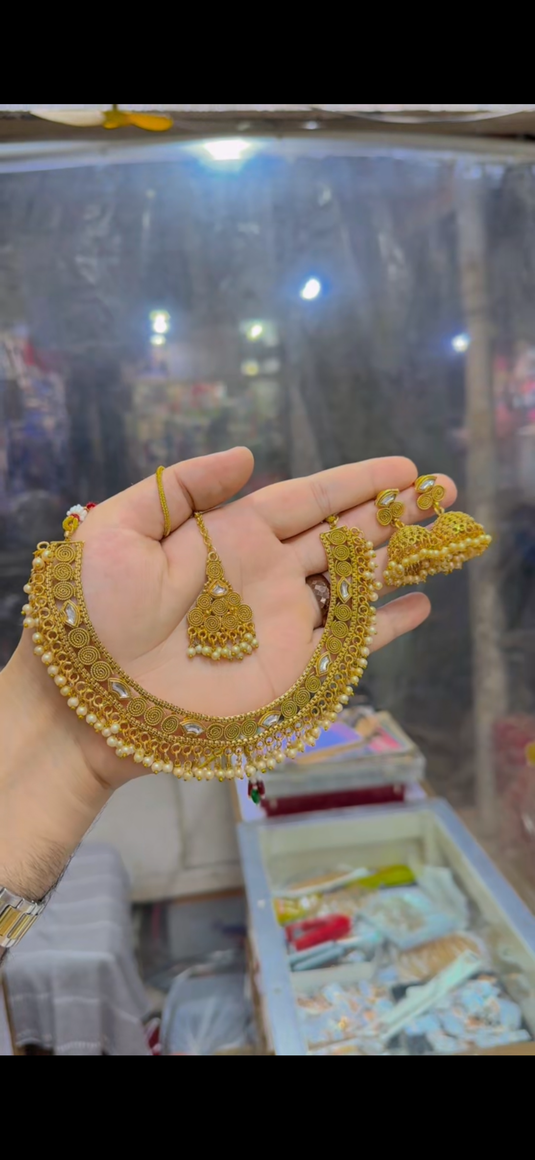 Indian Rajwari necklace set (Ns306)