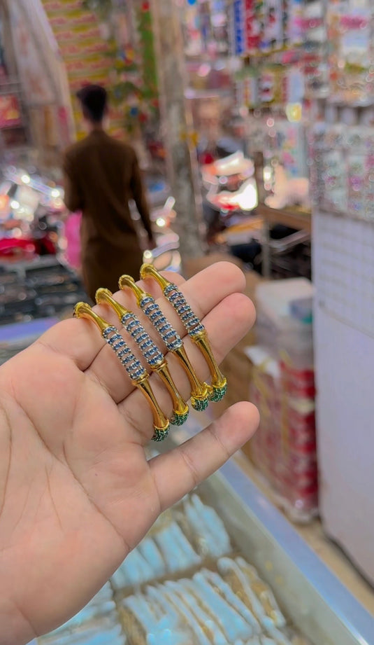 Gold plated bangles (Bg294)