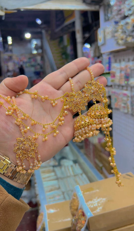 Zircone sharay wala bindiya Jhumkay (Bk26)