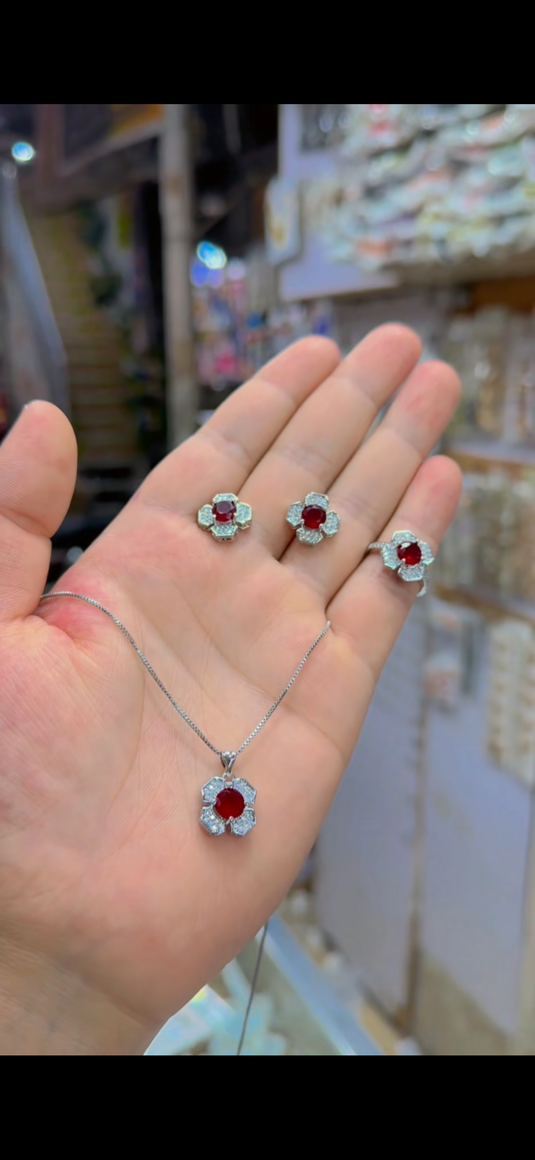 One Carrar Locket set+Ring(Ls193)