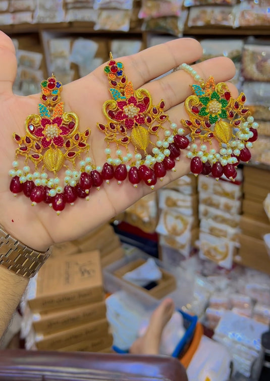 3d necklace set (Ns072)