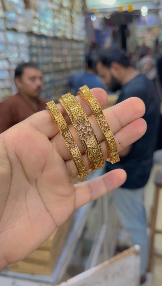 Rajwari 3pc bangles set (Bg382)
