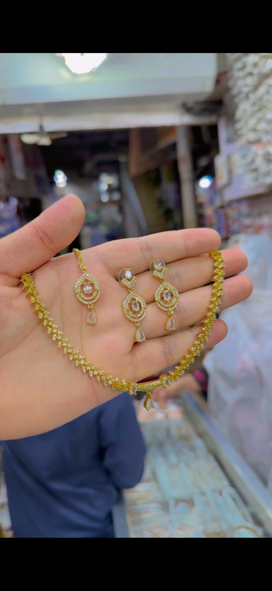One Carrat AD Necklace set(Ns216)