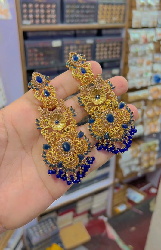 3d Zircone earrings (Er107)