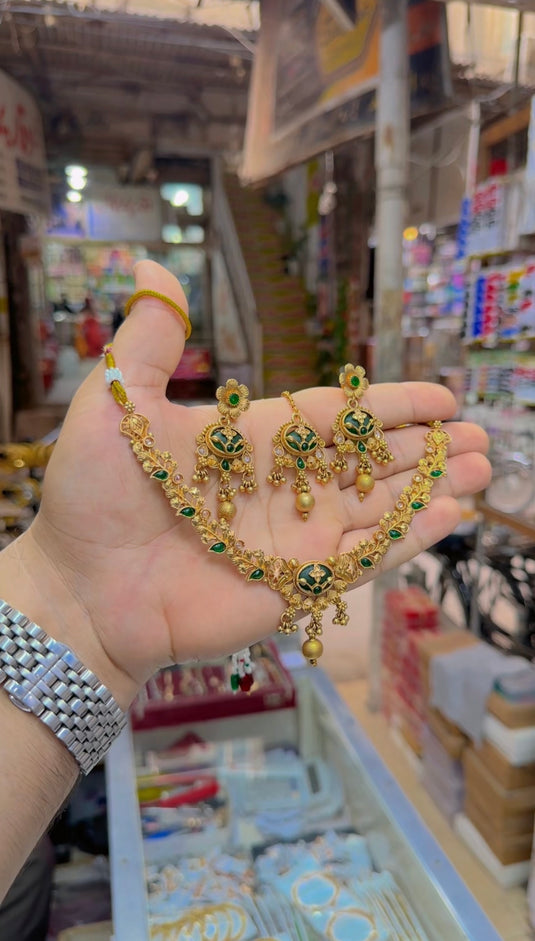 Rajwari necklace set (Ns327)