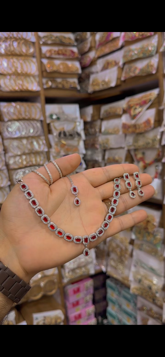 One Carrat AD Necklace set(Ns259)