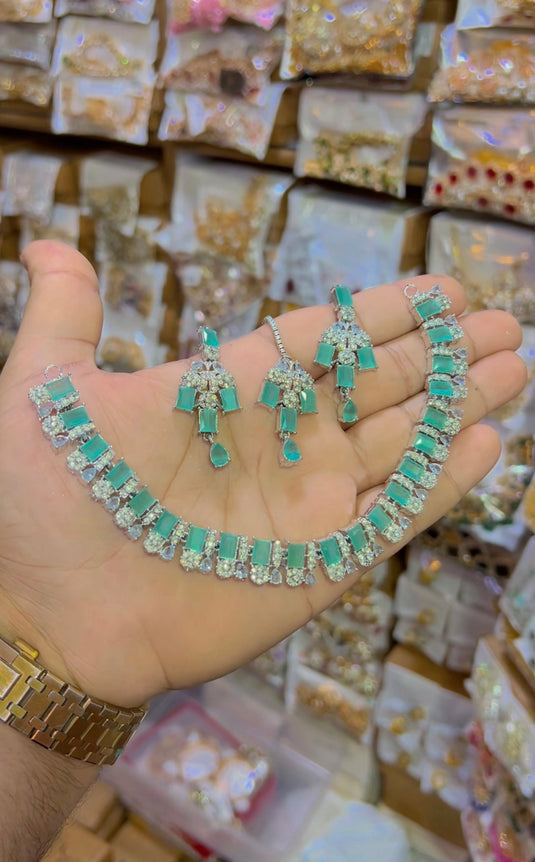 Zircone necklace set (Ns112)