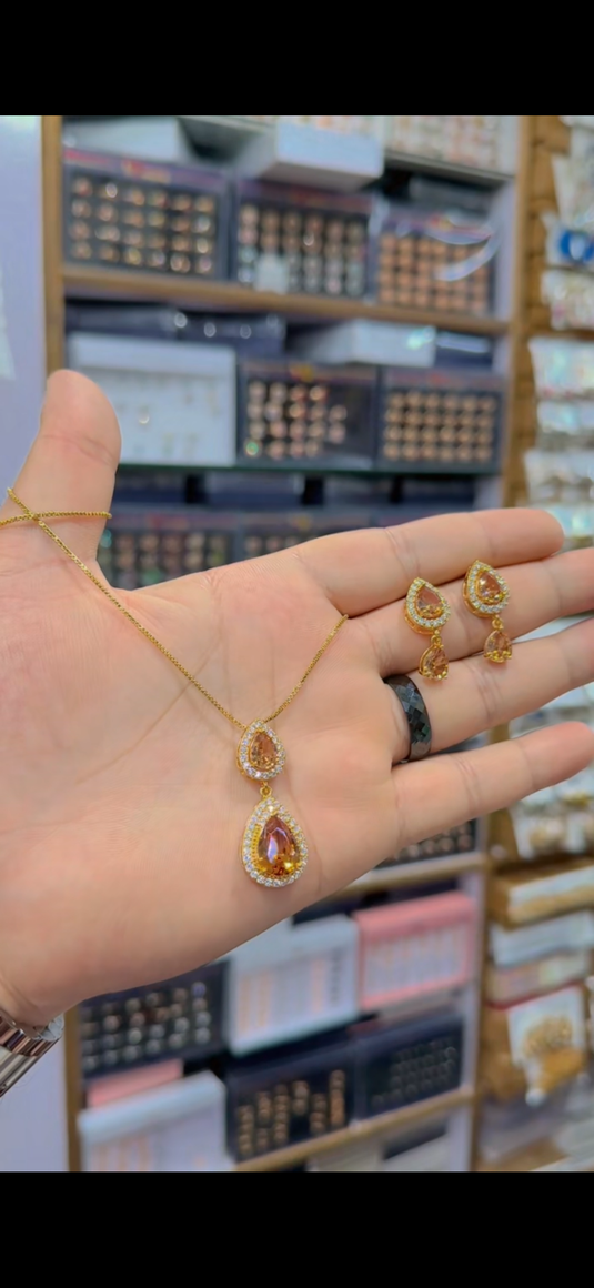 Gold plated Locket set(Ls181)
