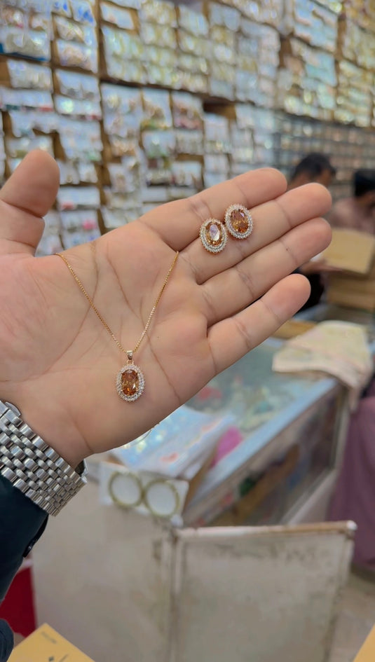 1 carat locet  Set (Ls253)