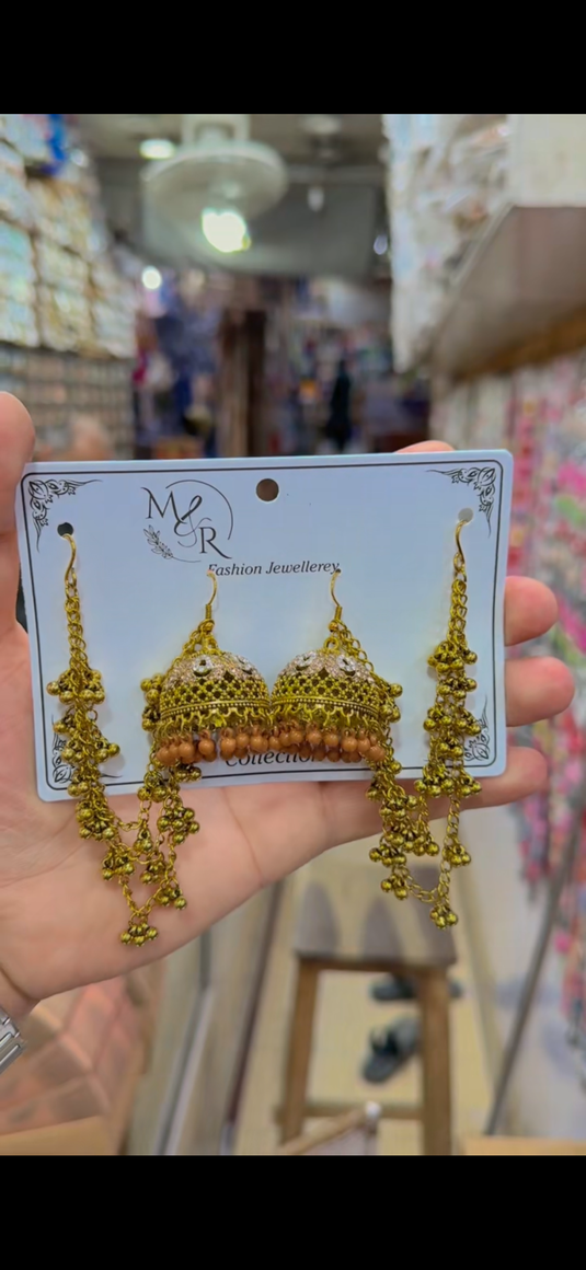 Kashmiri Sharay wali Jhumki (Er152)