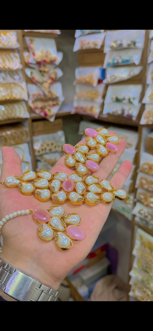 Turkish Mother of Pearl’s chokar set(Cs113)