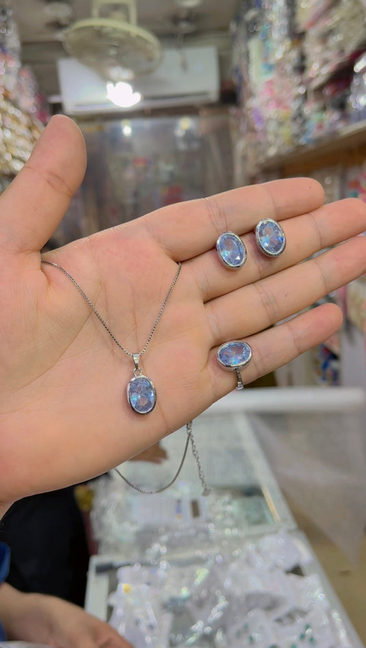 One Carat Locket Set + Ring(Ls084)