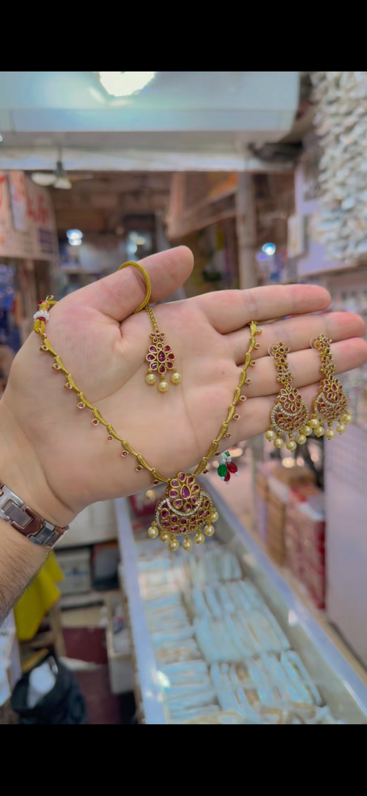 South Indian Necklace set(Ns215)