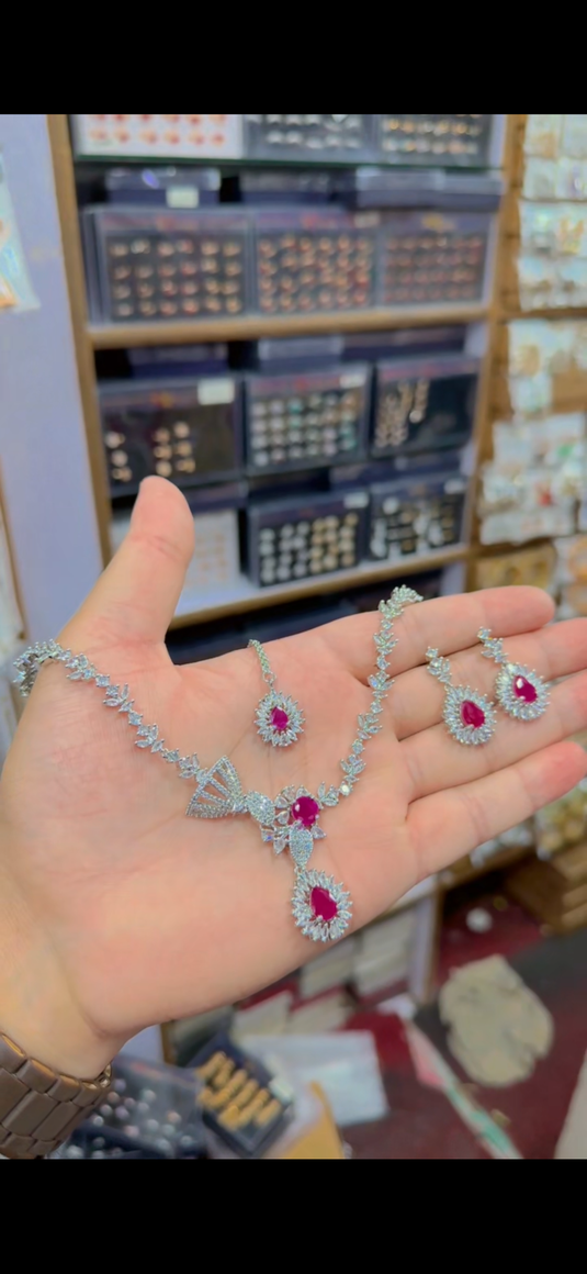 Ad Zircone necklace set(Ns160)