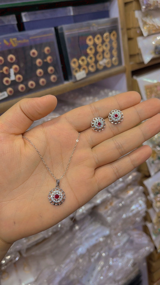 One Carrat Locket Set(Ls048)