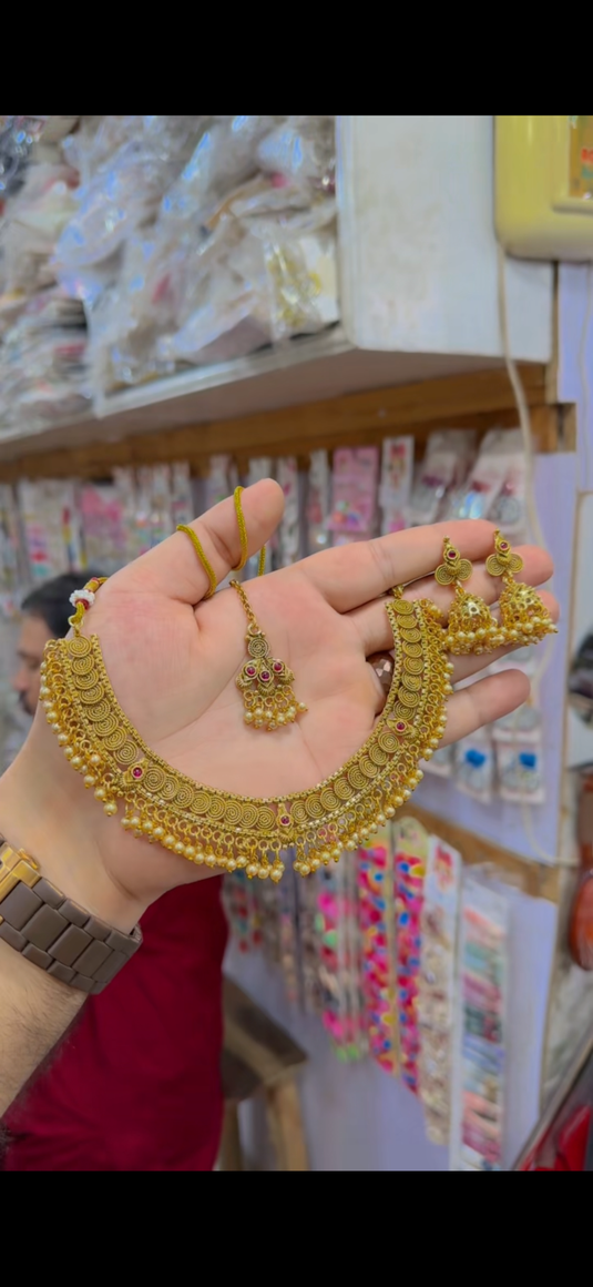 Indian Rajwari Necklace set(Ns344)