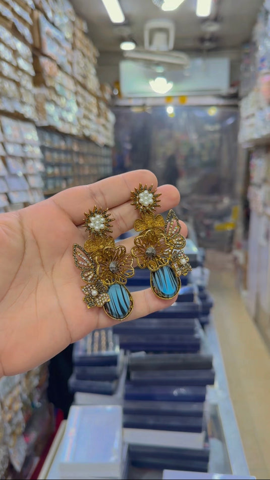 Turkish real stones Earrings (Er169)