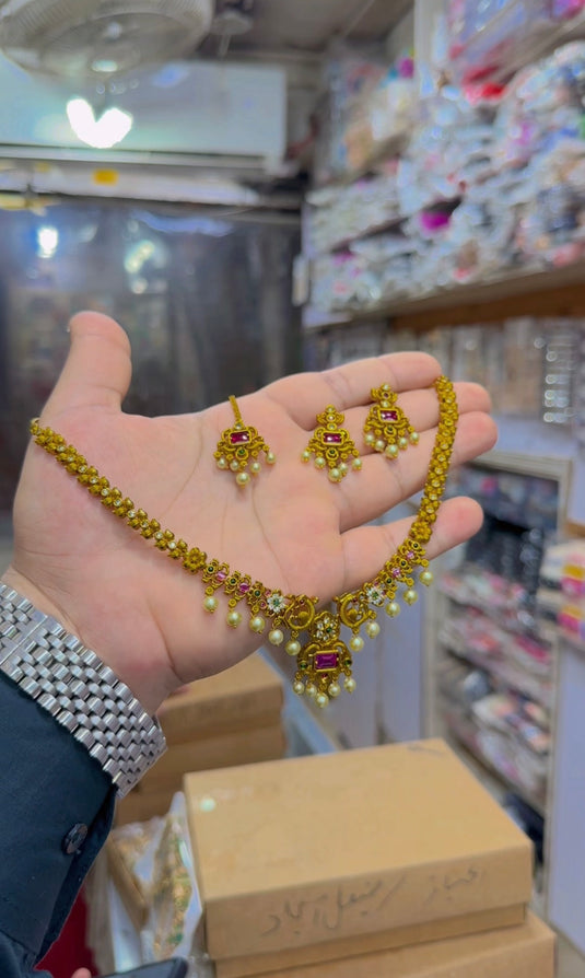 South indian necklace set (Ns229)