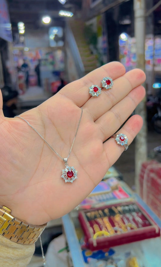 1 carat Locet Set + ring (Ls148)