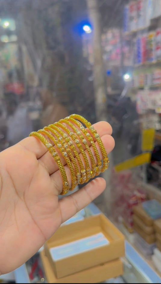 gold plated bangles (Bg348)