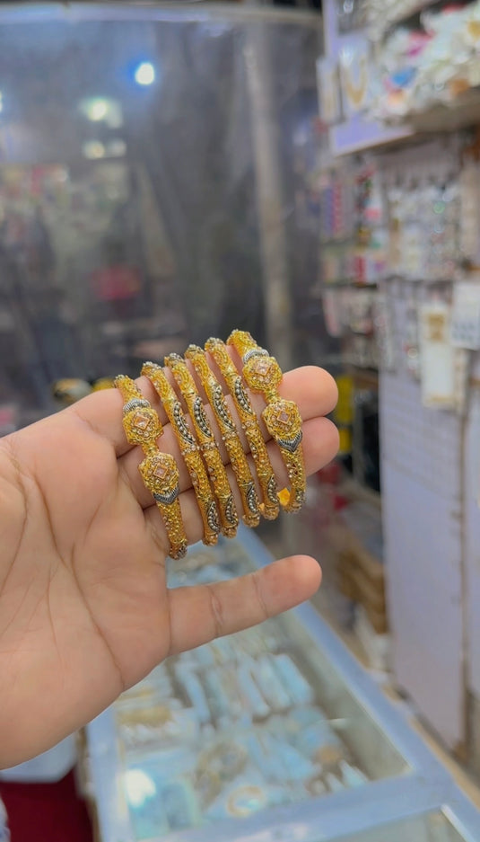 Casting sona polish 6 pc bangles set (Bg360)