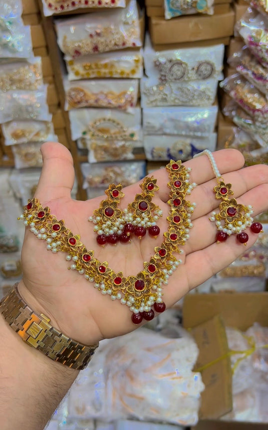 Rajwari style necklace set (Ns128)